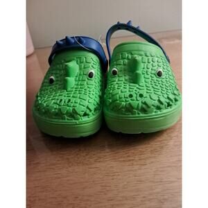 Sole Selection Green Crocodile Sandals Childs Size 26 (9.5) Green